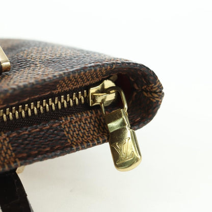 Louis Vuitton Manosque Pochette Damier, Brown, Canvas, Clutch