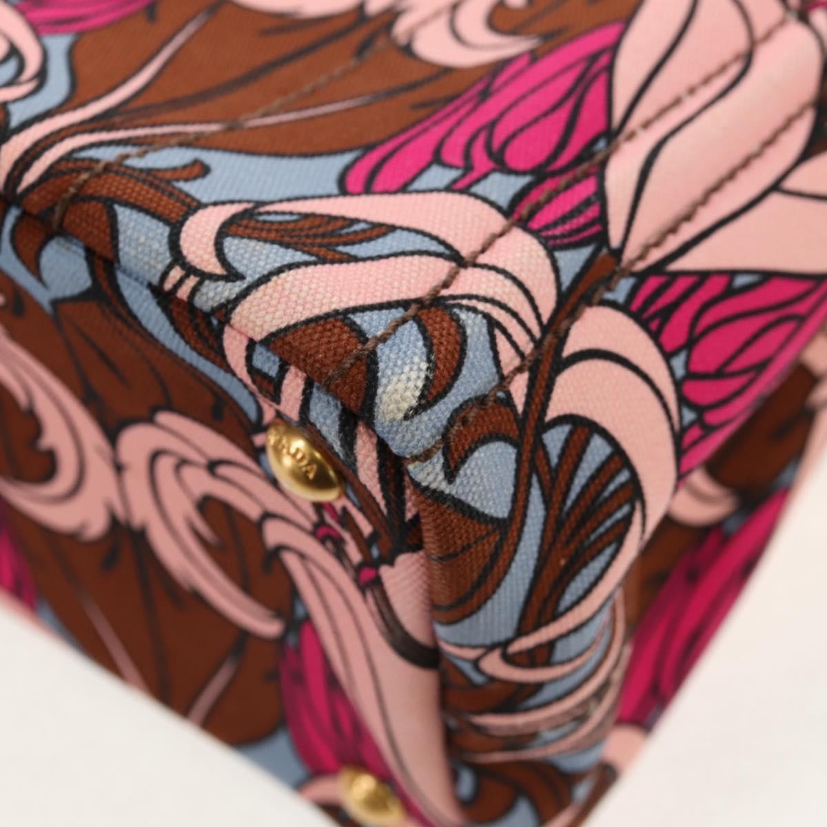 Prada Canapa Open Tote Canvas, MULTICOLOUR, CANVAS, Tote bag