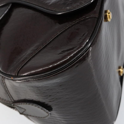 Christian Dior Vintage Saddle Bowler Bag Trotter Canvas, BROWN, CANVAS, Handbag