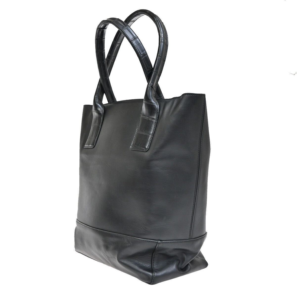 Bottega Veneta Cabat Tote Intrecciato Leather, BLACK, LEATHER, Tote bag