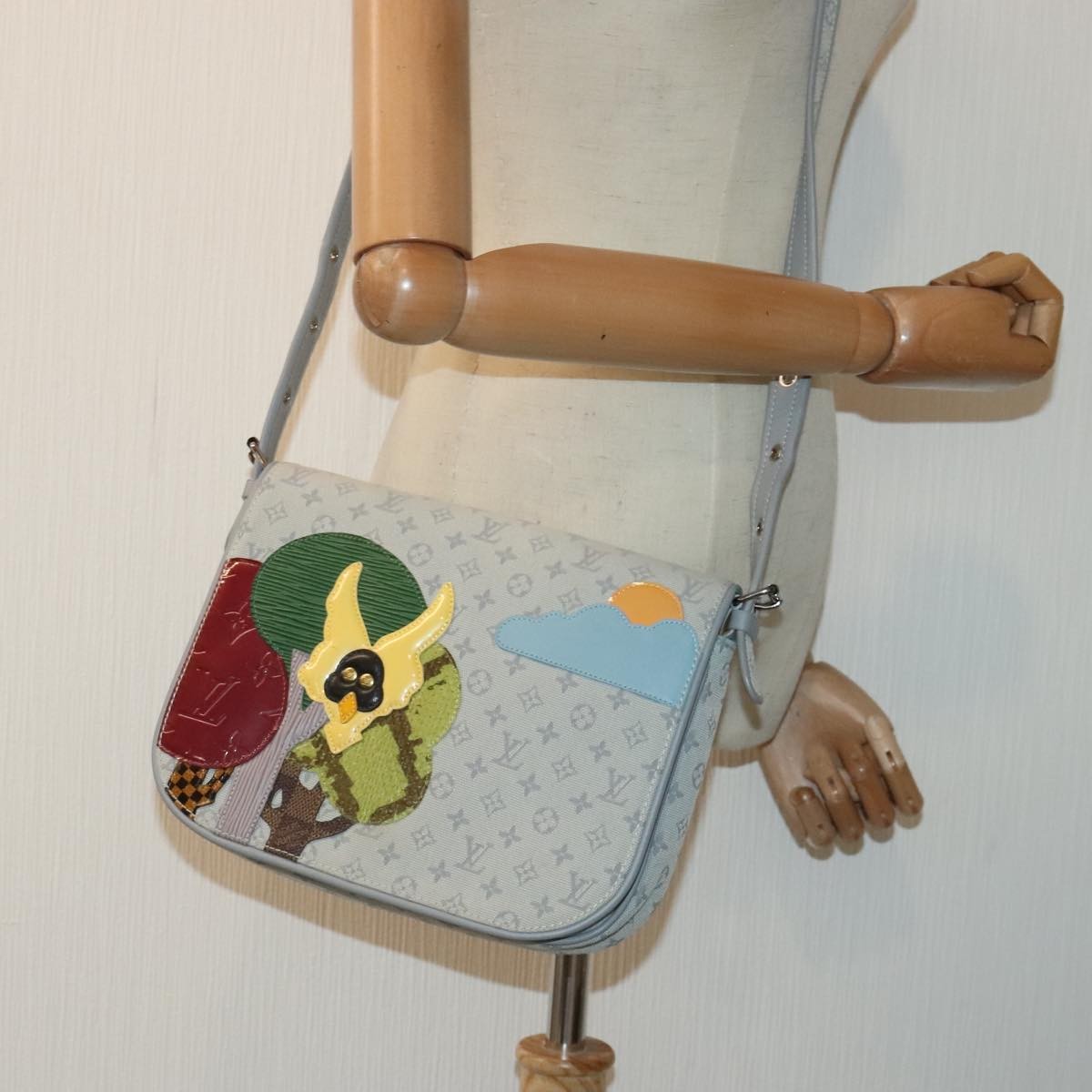 Louis Vuitton Conte de Fees Musette Shoulder Bag Monogram Patchwork, GRAY, CANVAS, Shoulder bag