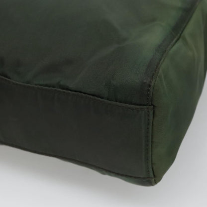 Prada Vintage Chain Tote Tessuto, GREEN, NYLON, Tote bag
