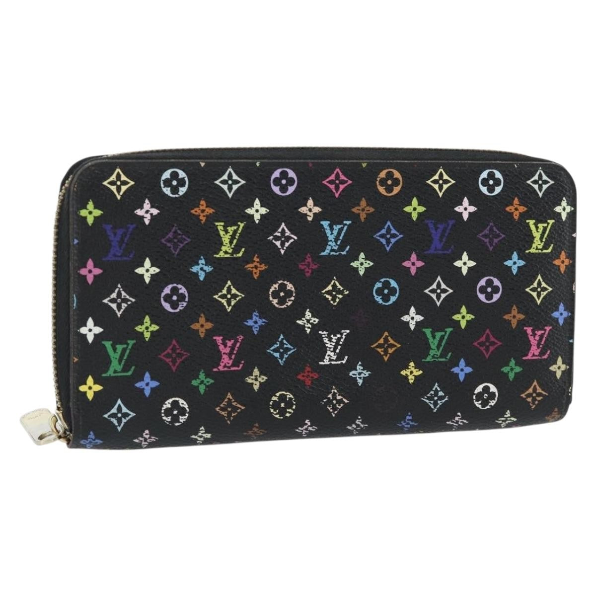 Louis Vuitton Aerogram Zippy Wallet Leather, Black, Canvas, Wallet