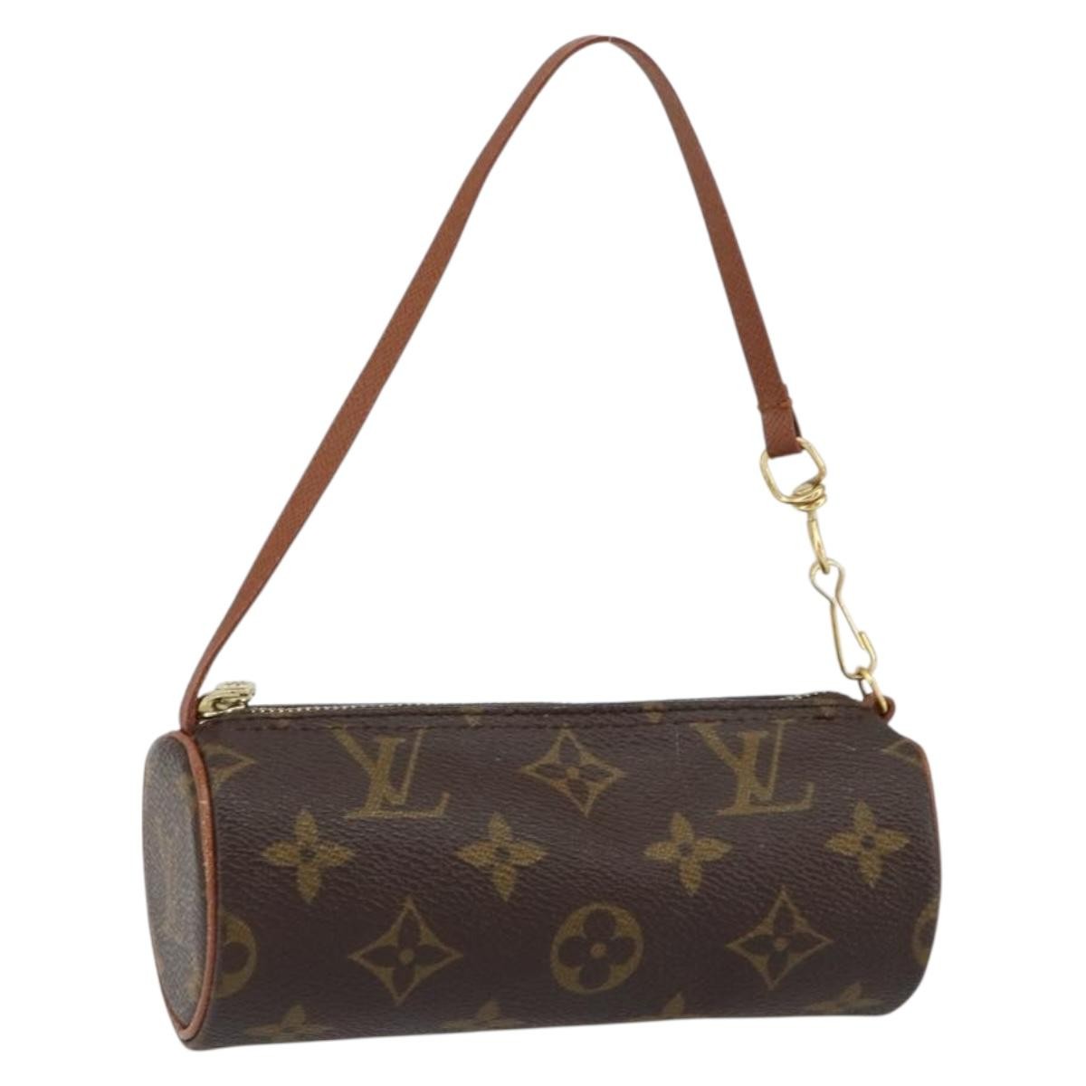 Louis Vuitton Papillon Pochette Monogram Canvas, BROWN, CANVAS, Clutche & pouche
