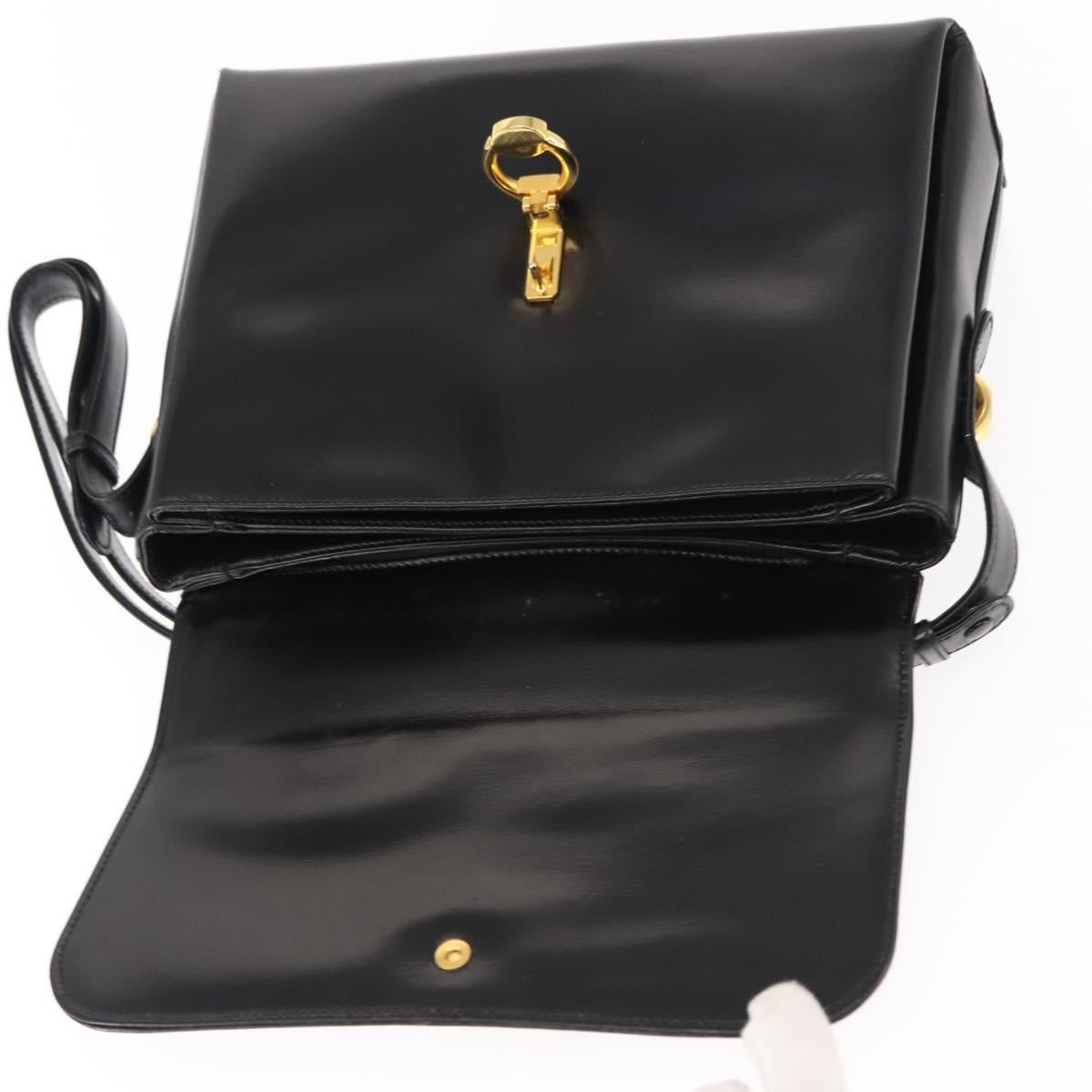 Gucci Shoulder bag black leather, BLACK, LEATHER, Shoulder bag