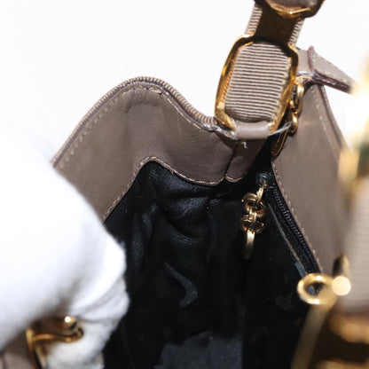 Salvatore Ferragamo Vala Handbag Canvas, BEIGE, CANVAS, Handbag