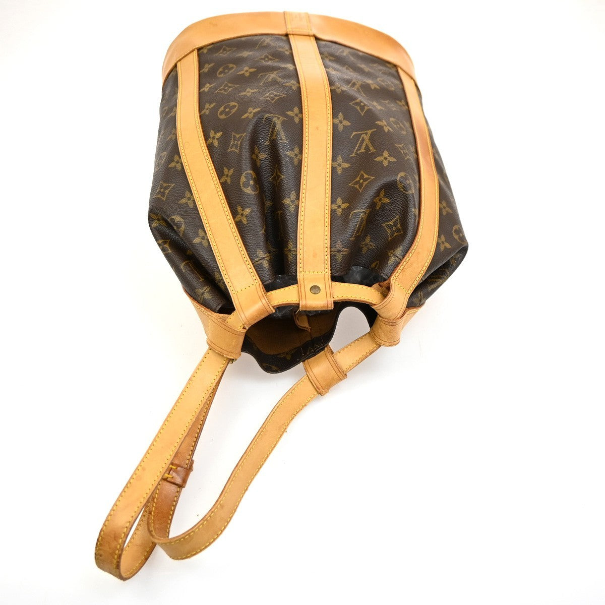 Louis Vuitton Randonnee Backpack Monogram Canvas, BROWN, CANVAS, Shoulder bag