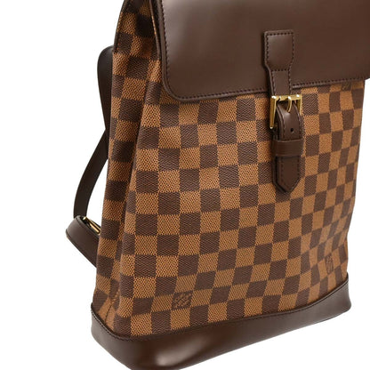 Louis Vuitton Soho Backpack Damier, BROWN, CANVAS, Backpack