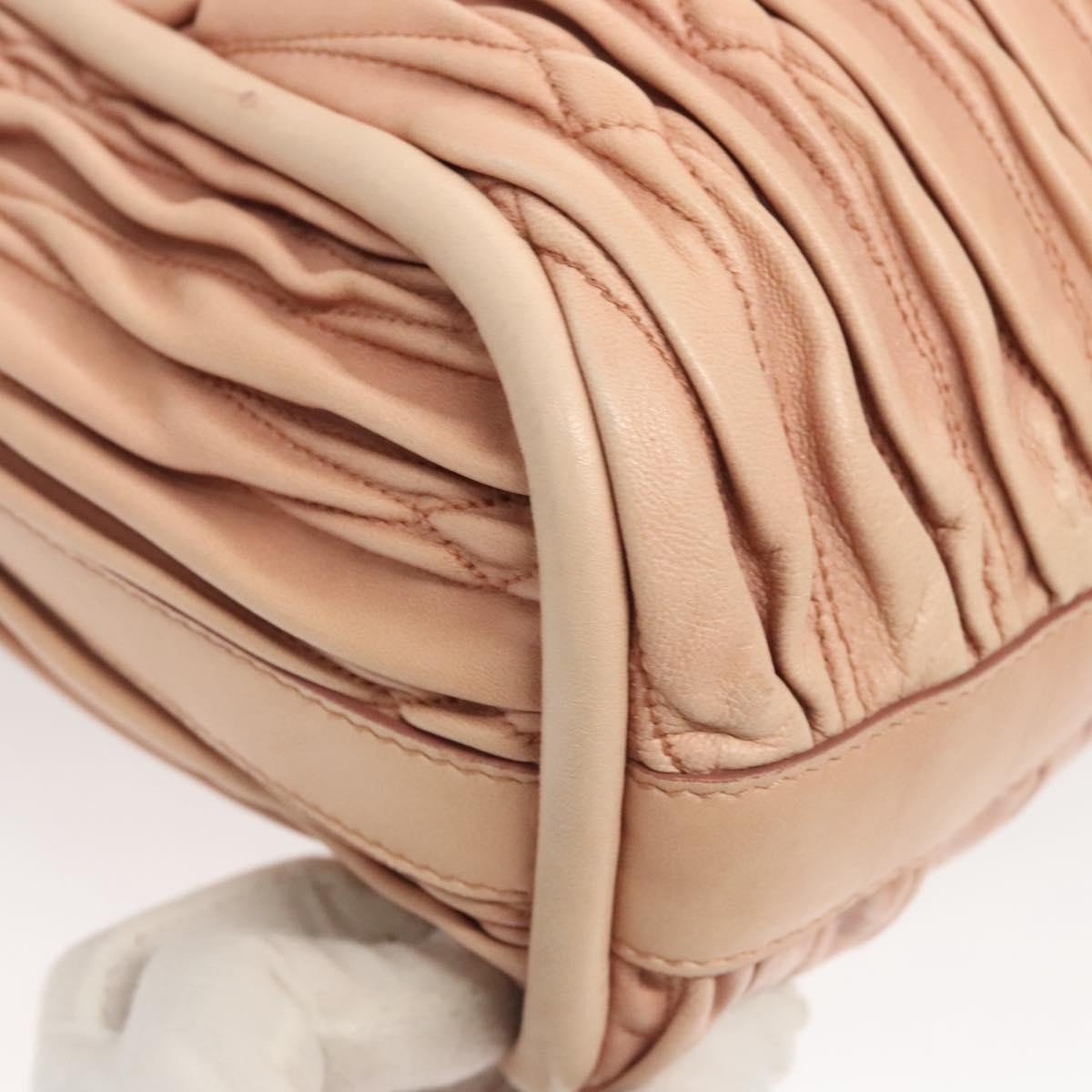 Bally Vintage Handbag Quilted Leather, PINK, LEATHER, Handbag