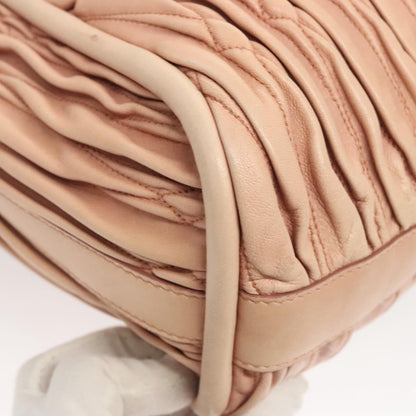 Bally Vintage Handbag Quilted Leather, PINK, LEATHER, Handbag