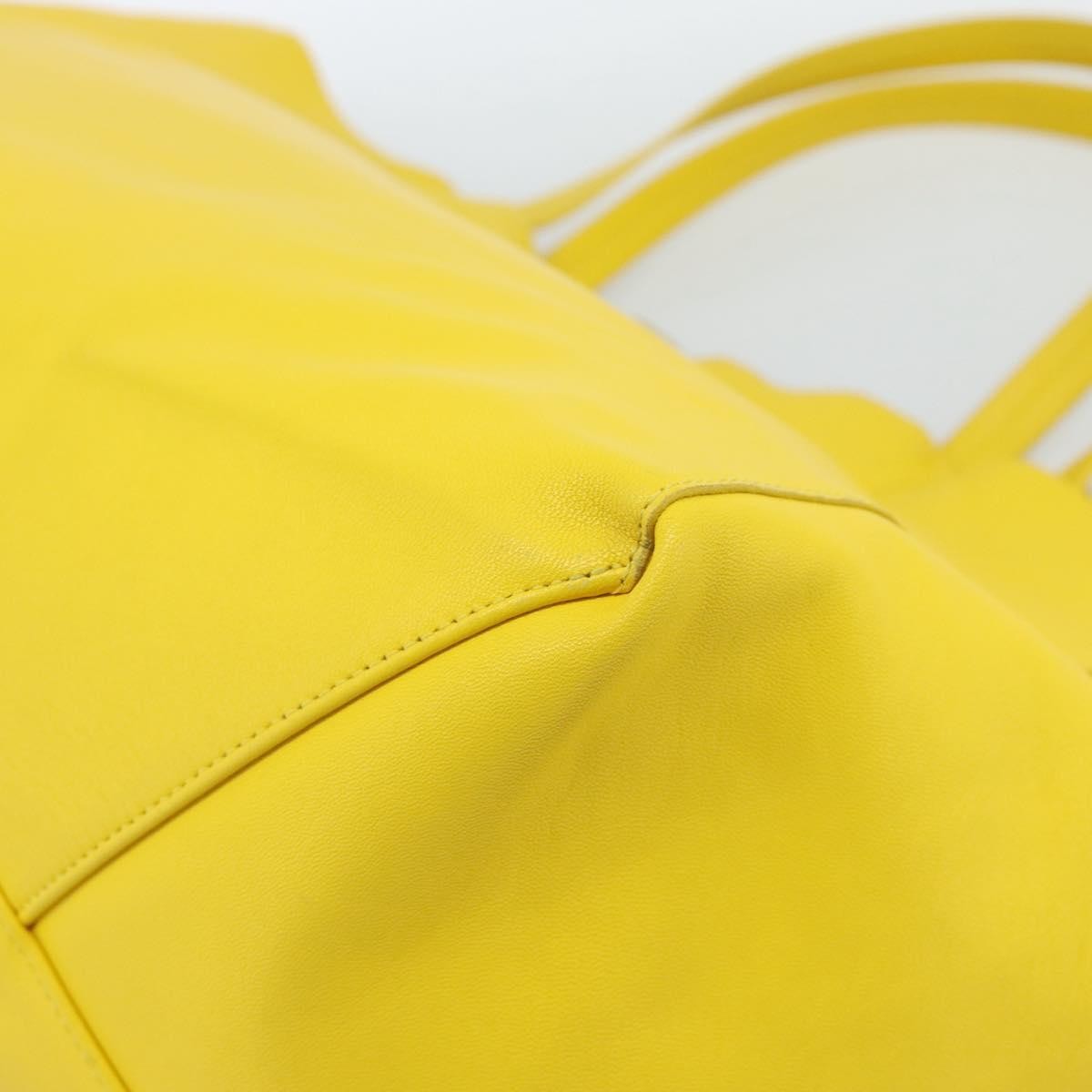 Celine Tote bag Leather, Yellow, Leather, Tote Bag