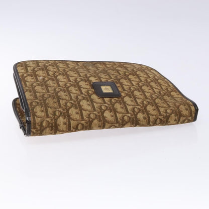Christian Dior Vintage Trotter Pouch Diorissimo Canvas, BROWN, CANVAS, Clutche & pouche
