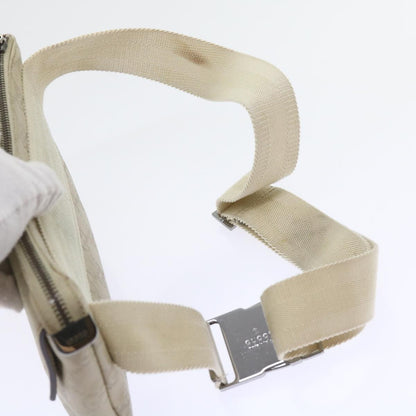 Gucci Waist Belt Bag Guccissima, WHITE, LEATHER, Shoulder bag