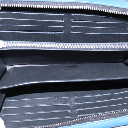 Louis Vuitton Organiser Atholl Leather, BLUE, LEATHER, Wallets