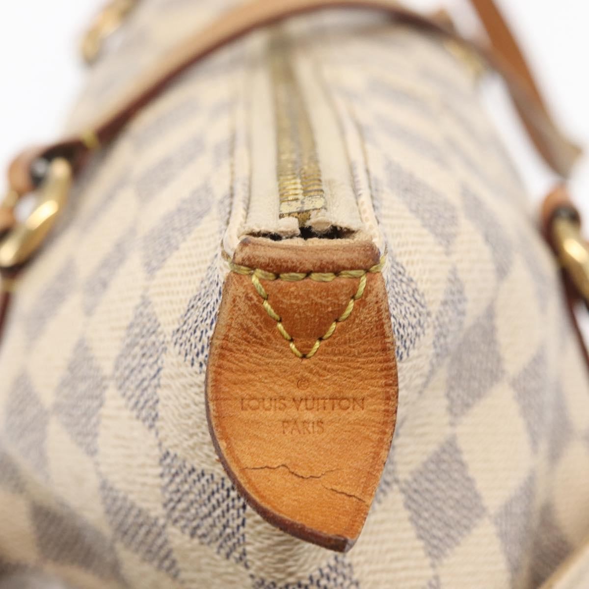 Louis Vuitton Totally Handbag Damier azur, WHITE, CANVAS, Tote bag