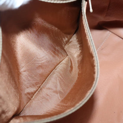 Celine Macadam Handbag Macadam with leather, BROWN, CANVAS, Handbag