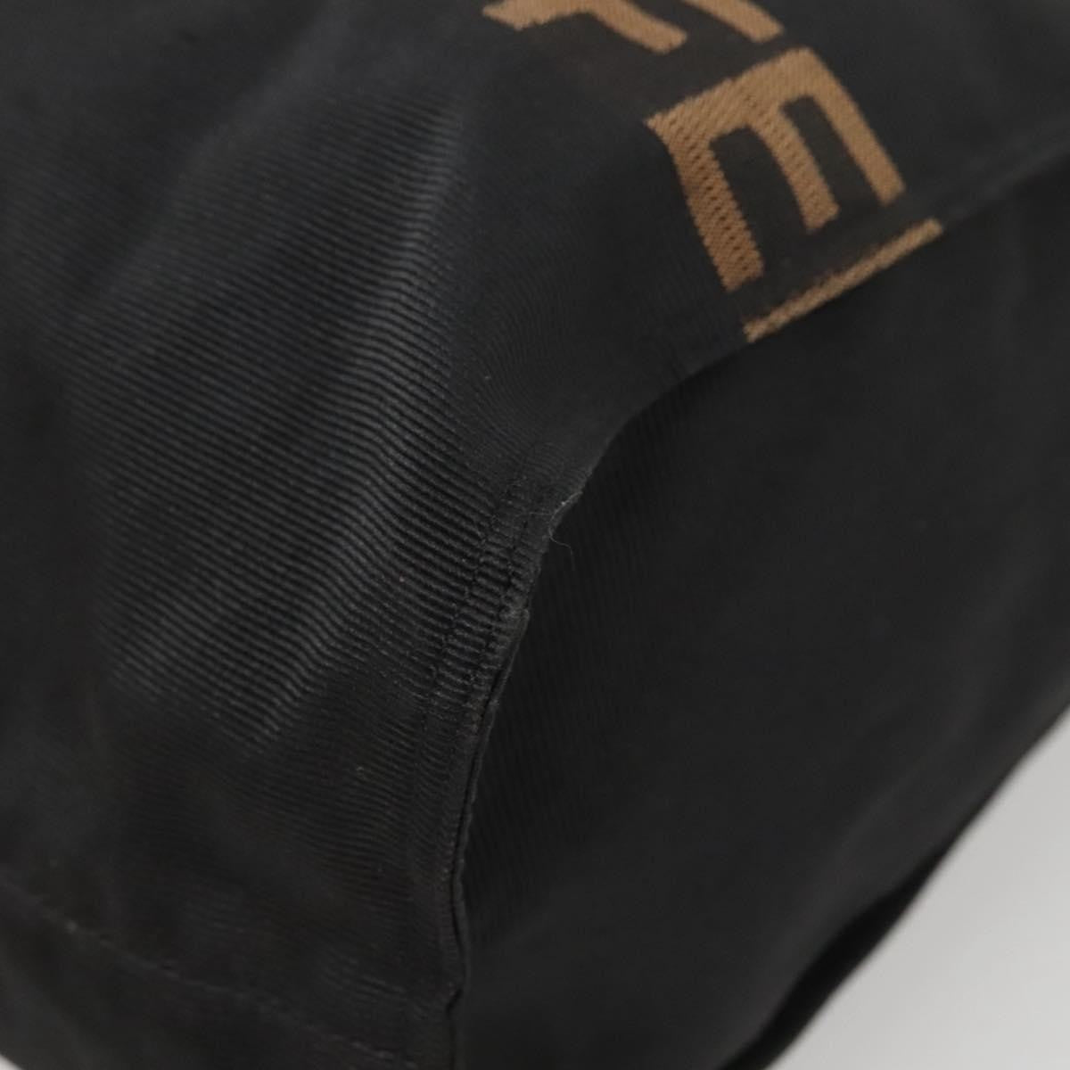 Fendi Vintage Convertible Logo Weekender Nylon, BLACK, CANVAS, Handbag