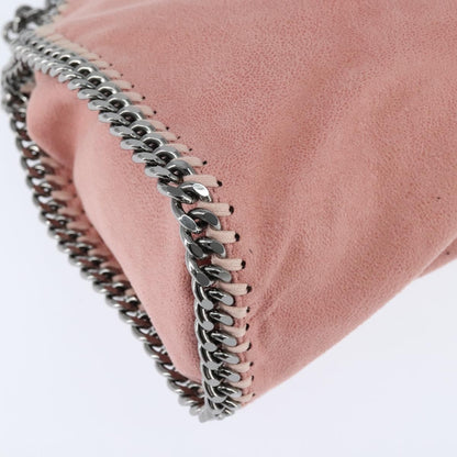 Stella McCartney Falabella Fold Over Crossbody Bag Shaggy Deer, PINK, POLYESTER, Shoulder bag