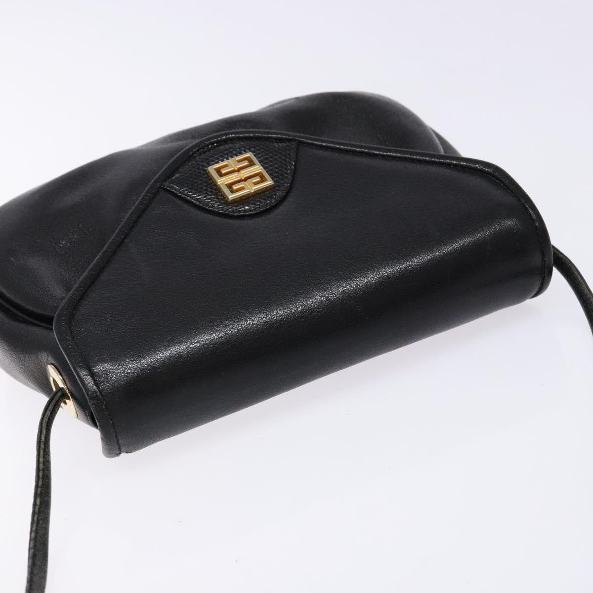 Givenchy Vintage 4G shoulder bag Leather, BLACK, LEATHER, Shoulder bag