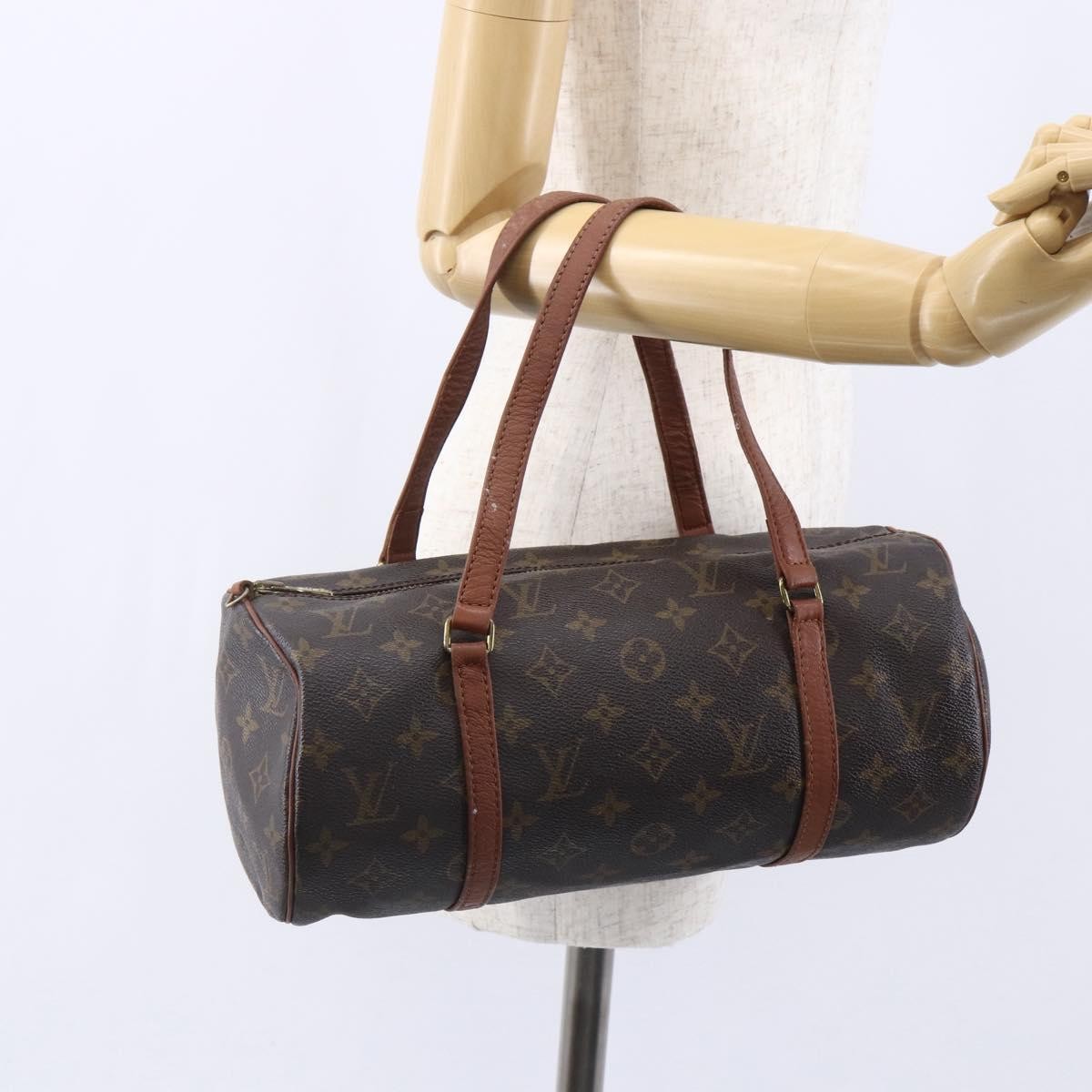 Louis Vuitton Papillon Handbag Monogram Canvas, BROWN, CANVAS, Handbag