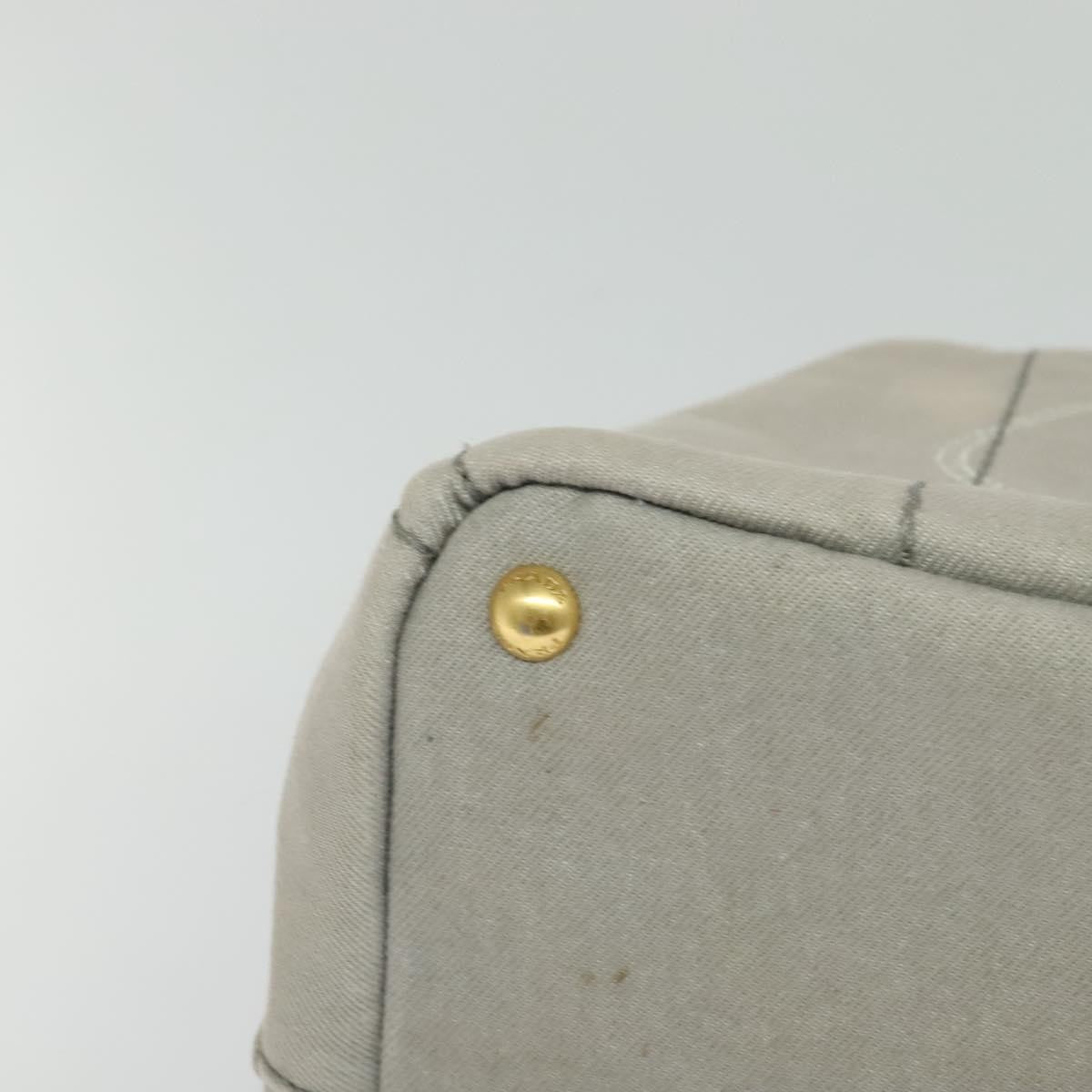 Prada Canapa Tote Canvas, GRAY, CANVAS, Tote bag