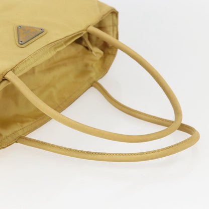 Prada Vintage Tote Tessuto, YELLOW, NYLON, Tote bag