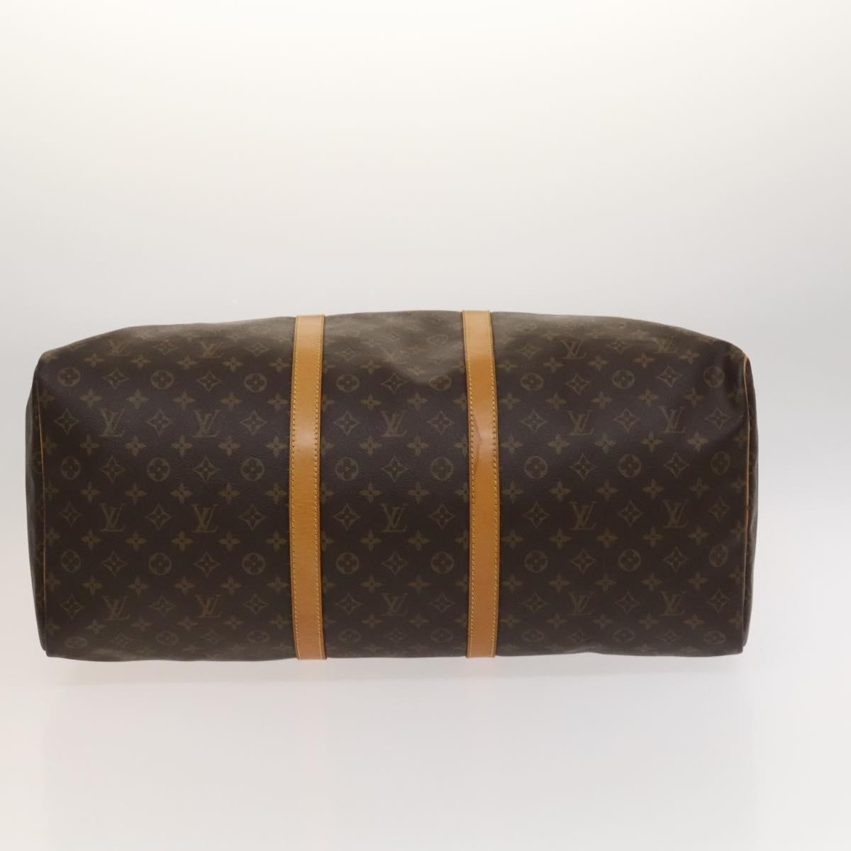 Louis Vuitton Keepall Bag Monogram Canvas, BROWN, CANVAS, Travel bag