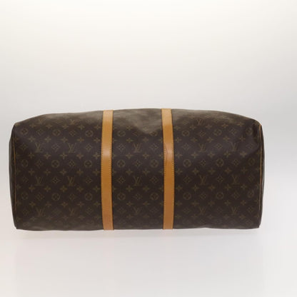 Louis Vuitton Keepall Bag Monogram Canvas, BROWN, CANVAS, Travel bag