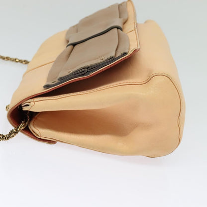 Chloe Vintage Flap shoulder bag Leather, BEIGE, LEATHER, Shoulder bag
