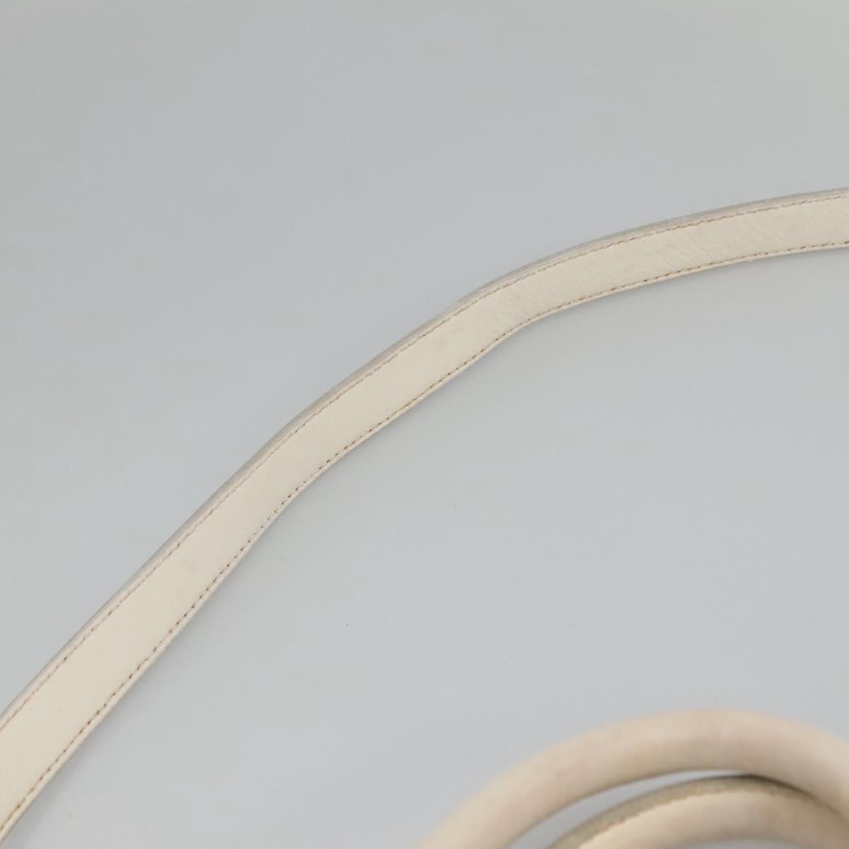 Miu Miu Vintage Tote bag Leather, WHITE, LEATHER, Tote bag