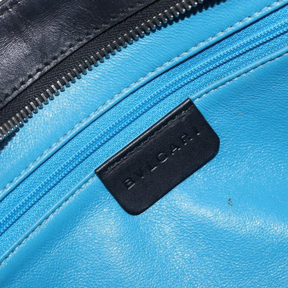 Bvlgari Handbag Leather, BLACK, LEATHER, Handbag