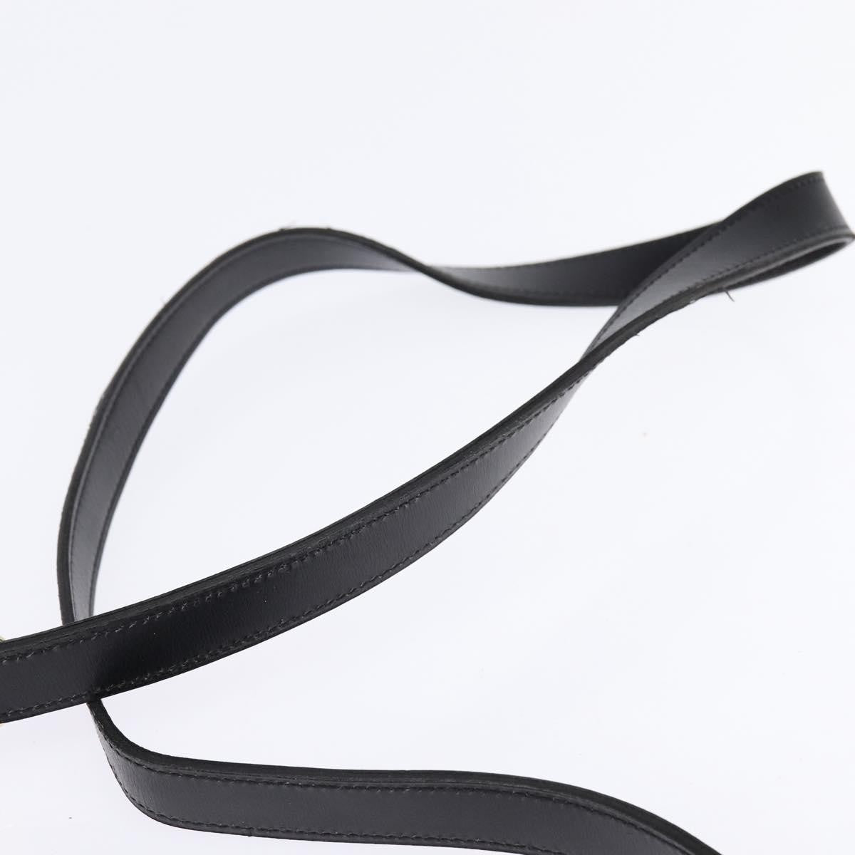 Christian Dior Flap Shoulder Bag Leather, BLACK, LEATHER, Shoulder bag