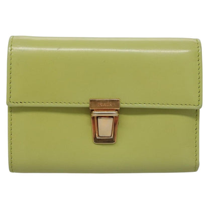 Prada Wallet, Green, Leather, Wallet