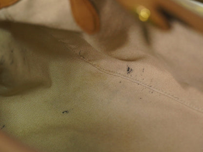 Prada Vintage Handbag Leather, BEIGE, LEATHER, Handbag