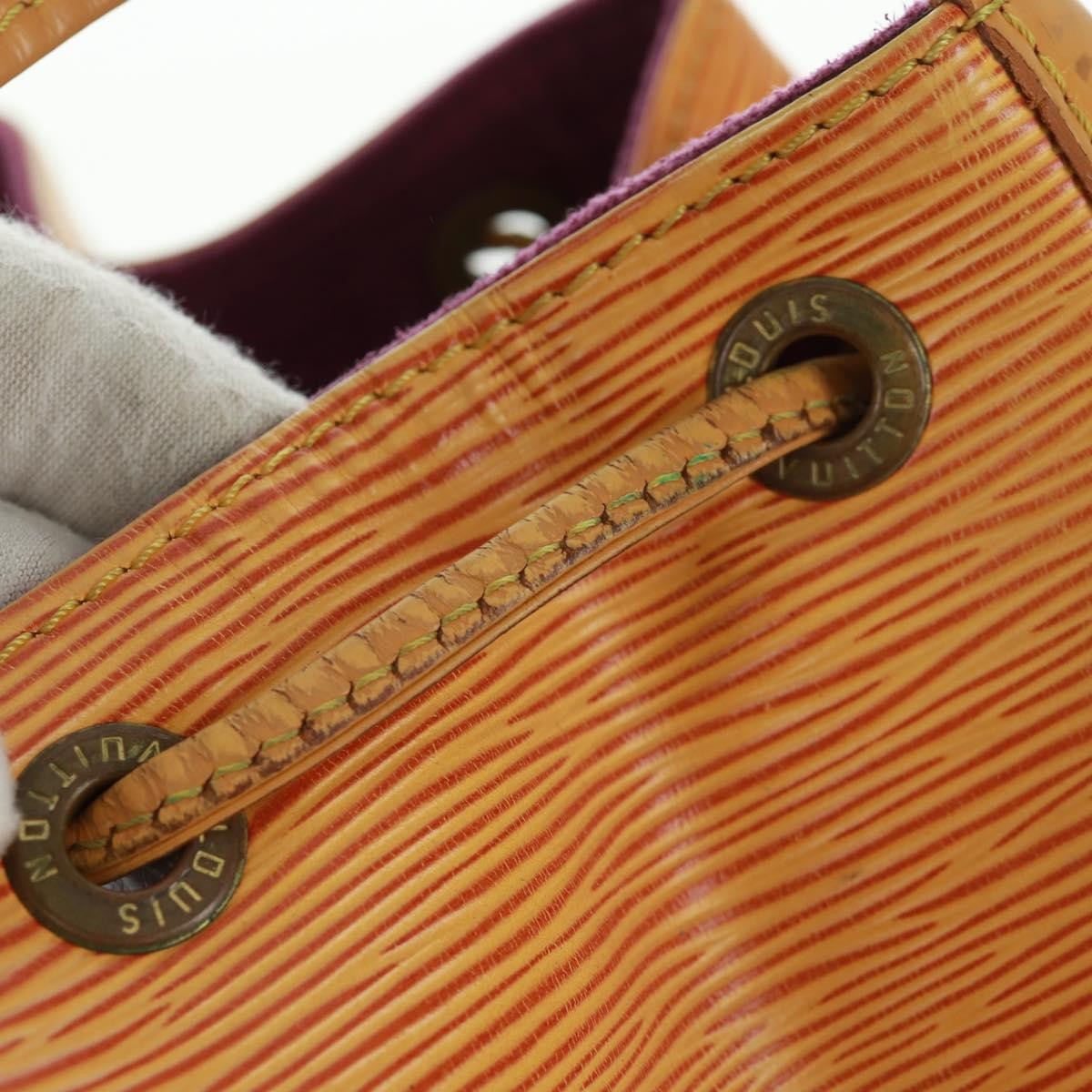 Louis Vuitton Petit Noe Handbag Epi Leather, YELLOW, LEATHER, Shoulder bag