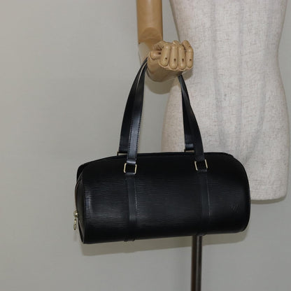 Louis Vuitton Soufflot Handbag Epi Leather, BLACK, LEATHER, Handbag
