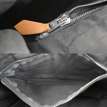 Hermes Fourre Tout Tote Canvas, GRAY, CANVAS, Tote bag