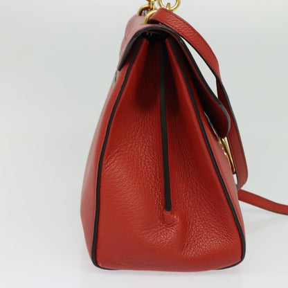 Salvatore Ferragamo Margot Satchel Leather, RED, LEATHER, Handbag