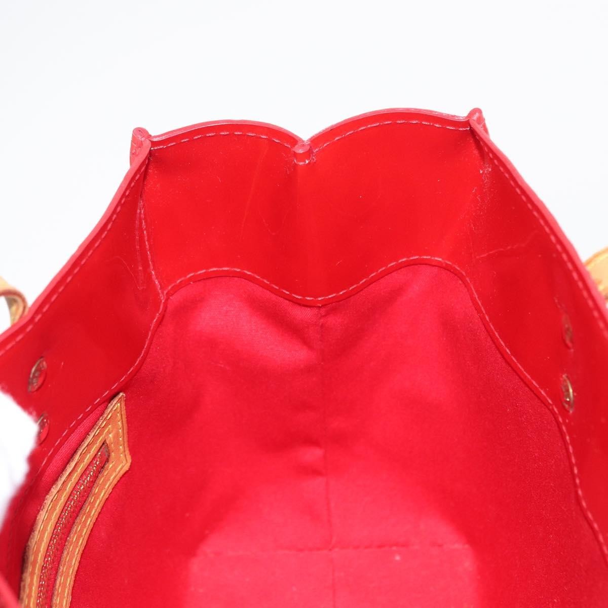 Louis Vuitton Reade Handbag Monogram Vernis, RED, PATENT_LEATHER, Handbag