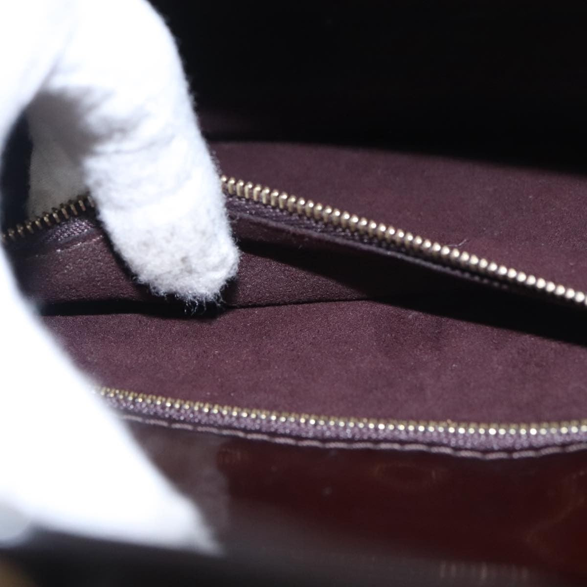 Louis Vuitton Monceau Handbag Vernis, BURGUNDY, PATENT_LEATHER, Handbag