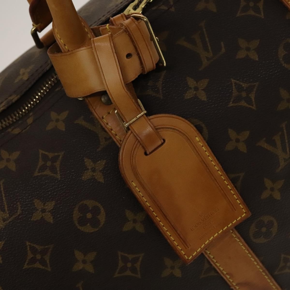 Louis Vuitton Keepall Bag Monogram Canvas, BROWN, CANVAS, Travel bag