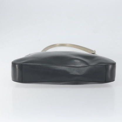 Prada Vintage Handbag Leather, BLACK, LEATHER, Shoulder bag