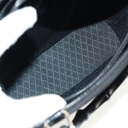 Gucci Vintage Bamboo Handle Bag Nylon, BLACK, NYLON, Handbag