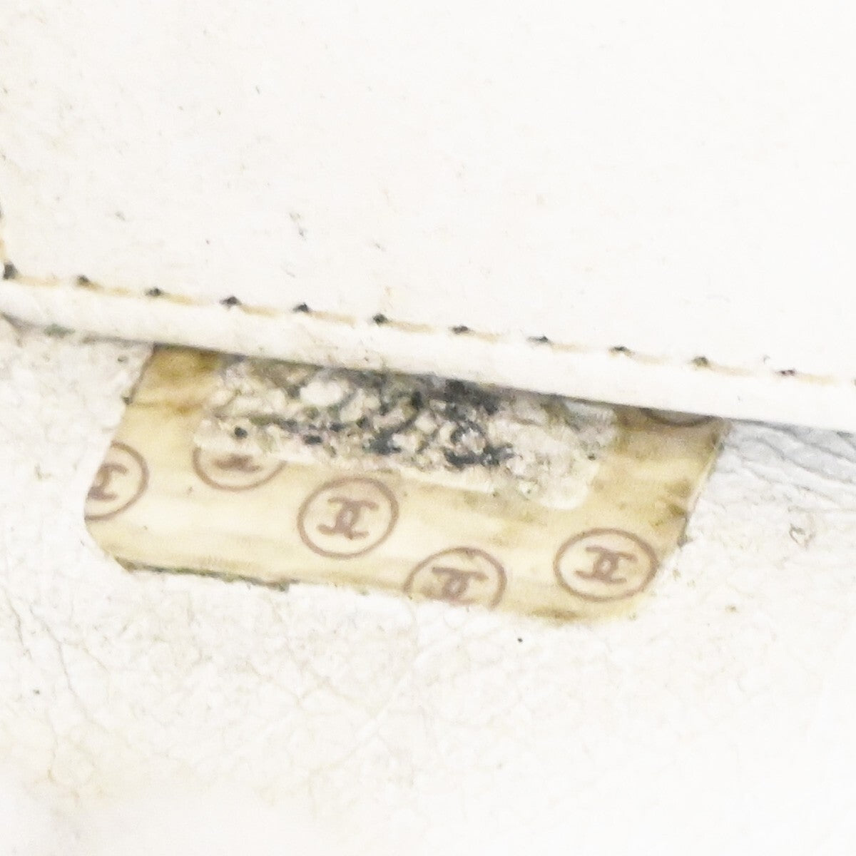 Chanel Vintage Grand Shopping Tote Quilted Calfskin, WHITE, LEATHER, Tote bag