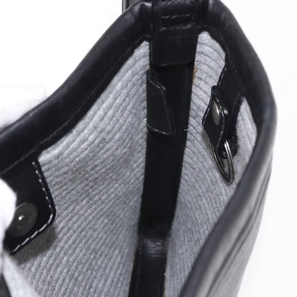 Salvatore Ferragamo Gancini Shoulder Bag Leather, BLACK, LEATHER, Shoulder bag