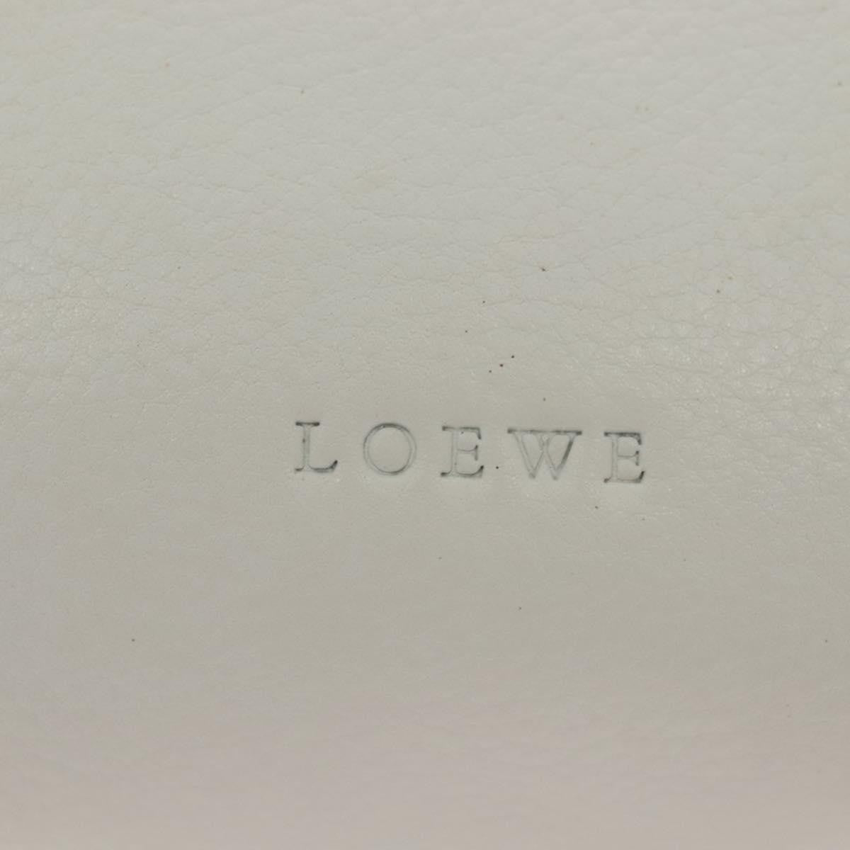 Loewe Flat Zip Pouch Leather, WHITE, LEATHER, Clutche & pouche