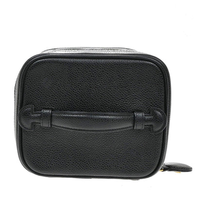 Chanel Vintage Timeless Vanity Case Caviar, BLACK, LEATHER, Handbag