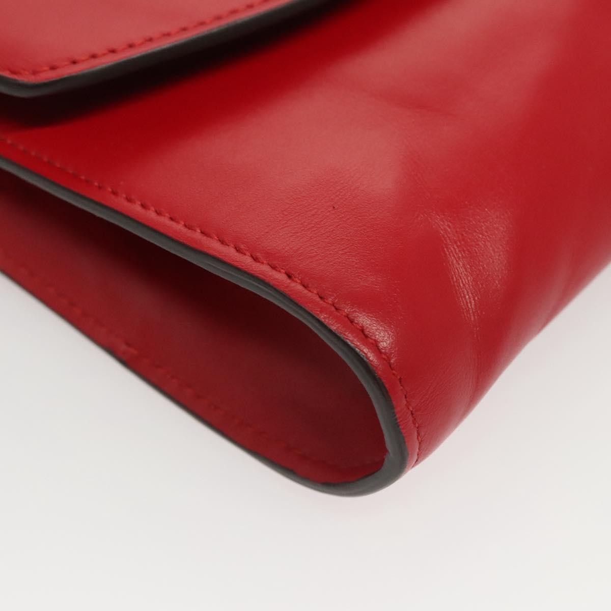 Gucci Zumi Shoulder Bag Leather, RED, LEATHER, Shoulder bag