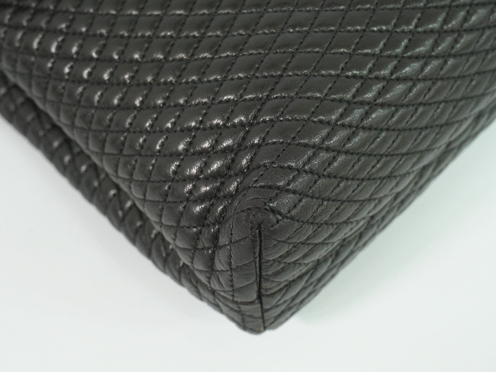 Bally Vintage Handbag Leather, BLACK, LEATHER, Handbag