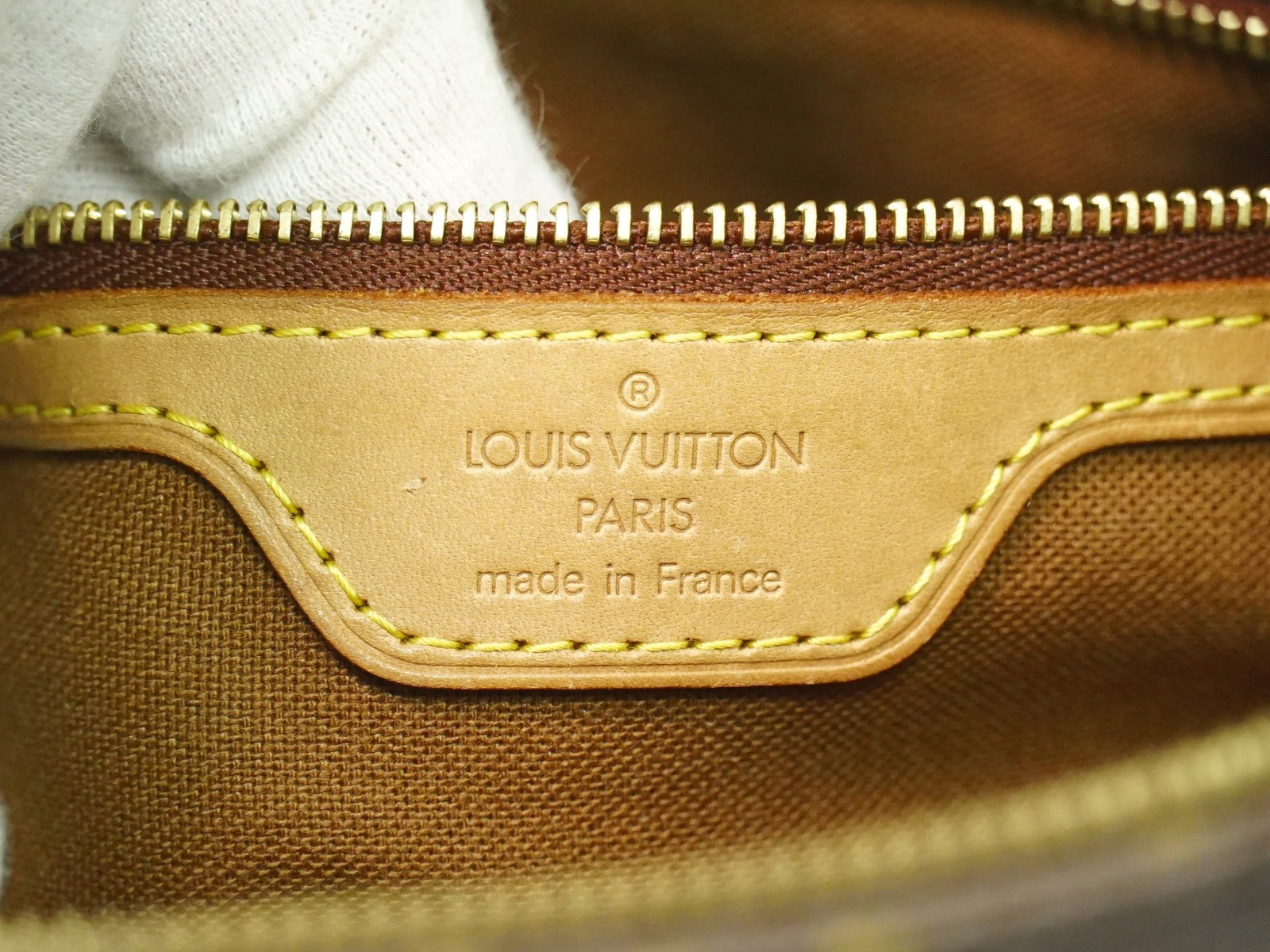 Louis Vuitton Cabas Mezzo Monogram Canvas, BROWN, CANVAS, Tote bag